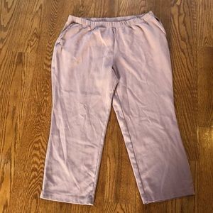 Lands’ End pink high rise straight leg knit size XL petite